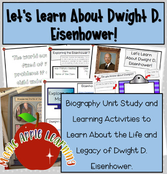 Preview of Dwight D. Eisenhower Biography Unit Study President Learning Activities