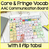 Dynamic AAC Core Vocabulary Communication Board