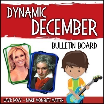 Preview of Dynamic December -- Music Bulletin Board Set
