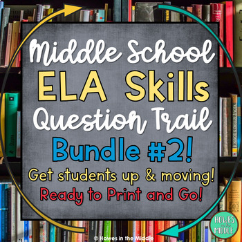 Preview of Dynamic ELA Question Trails Bundle - Engaging Middle School Activities