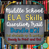 Dynamic ELA Question Trails Bundle - Engaging Middle Schoo