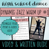 Dynamic Jazz Dance Warm Up for High School with WRITTEN & 