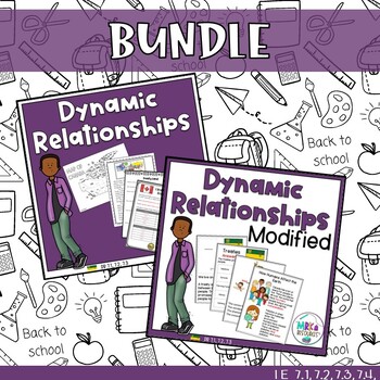 Preview of Dynamic Relationships Grade 7 Science Bundle