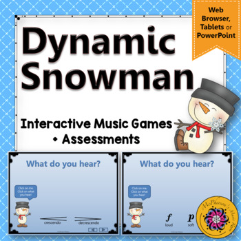 Preview of Winter Music Dynamics | Interactive Music Games {snowman}