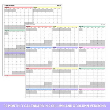 Dynamic Yearly Calendar Creator - Google Sheets Template by Abacus Whiskers