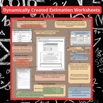 Preview of Dynamically Created Estimation Worksheets