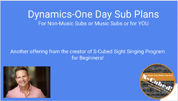 Preview of Dynamics- Chorus/Orchestra/Band One Day Sub Plans