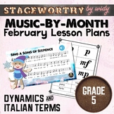 Dynamics in Music Lesson Plans - Crescendo Decrescendo - G