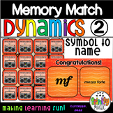 Dynamics Memory Match 2 (Symbol to Name) via PowerPoint Show