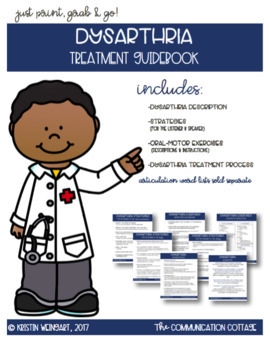 dysarthria treatment therapy guidebook activities speech strategies teacherspayteachers choose board