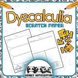 Dyscalculia Organized Scratch Paper with Number Boxes + Af