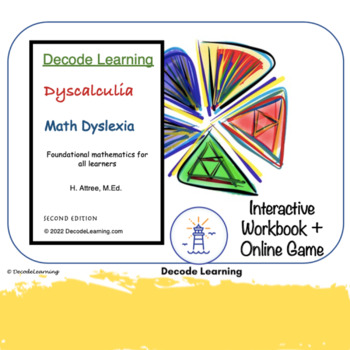 Preview of Dyscalculia and Math Dyslexia Workbook and Boom Cards™ Game