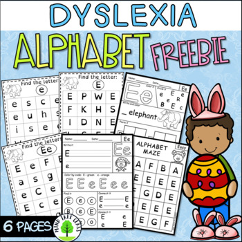 Dyslexia Worksheets Lowercase Alphabet Sequence {Easter Theme}