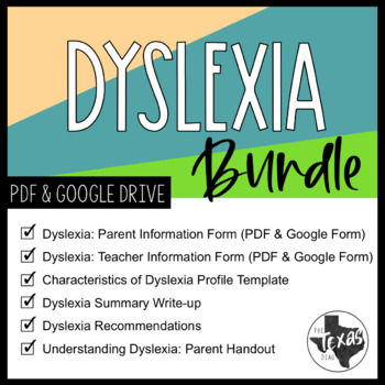 Preview of Dyslexia Assessment Bundle