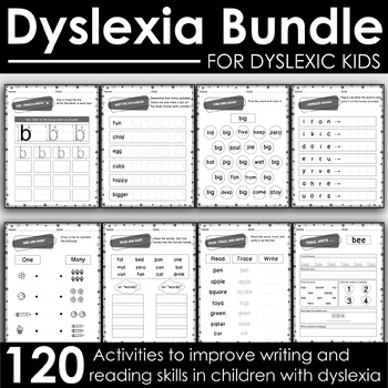 Kindergarten Dyslexic/ADHD Curriculum Bundle (Ages 4-6)