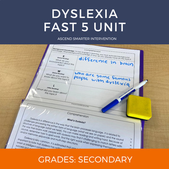 Preview of Dyslexia Fast 5 Unit