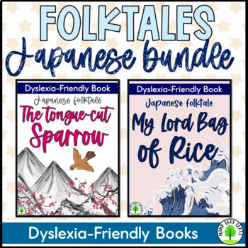 Preview of Dyslexia-Friendly Japanese Folktales BUNDLE