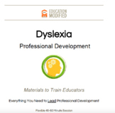 Dyslexia PD for Educators