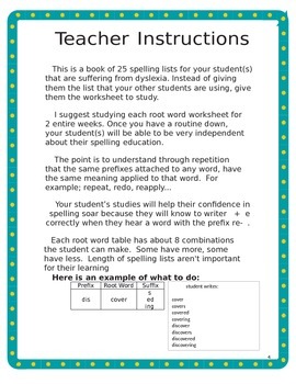 Dyslexia Spelling Lists 3-5th Grade by Mrs Eds Class | TpT