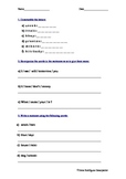 Dyslexia Worksheet 2