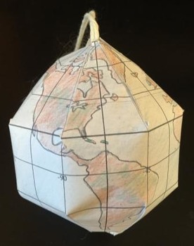 Preview of Dyson Earth Map Globe Ornament Activity