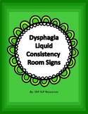 Dysphagia Liquid Consistency Room Signs