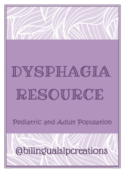 Preview of Dysphagia Resource