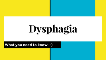 Preview of Dysphagia