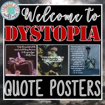 Preview of Dystopia Quote Posters