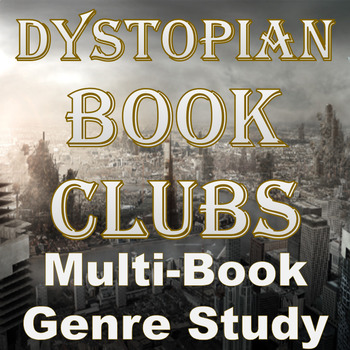 Preview of Dystopian Elements - Discussion/Task Cards for Multi-Book Clubs