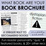 Dystopian Fiction Book Recommendation Brochure with Intera