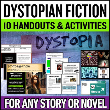 Preview of Dystopia - Dystopian Literature Activities  - Dystopia vs. Utopia Lessons