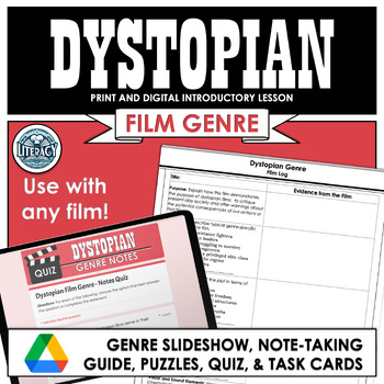 Preview of Dystopian Genre - Introduction to Dystopian Films - Print & Digital Movie Lesson