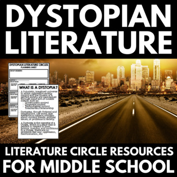 Preview of Dystopian Literature Circles - Introduction to Dystopia - Dystopia Vs. Utopia