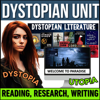 Preview of Dystopian Unit Resource Bundle - Dystopia vs. Utopia - Dystopian Literature