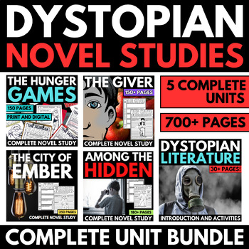 Preview of Dystopian Literature Unit - Novel Studies - Introduction to Dystopia Activities