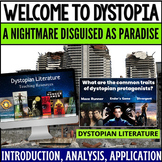Dystopian Literature Unit - Short Story Elements - Dystopia vs. Utopia