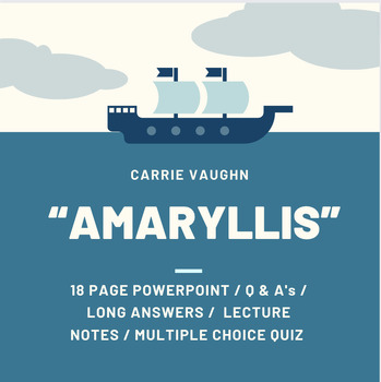 Preview of Dystopian Short Story: "Amaryllis" - NO-PREP Lesson Plan