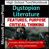 Dystopian Literature - EDITABLE workbook & presentation - 