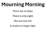 Dystopic poetry -- "Mourning morning"