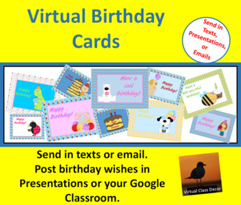 Preview of Birthday Cards - Happy Birthday Set - Virtual E-Cards