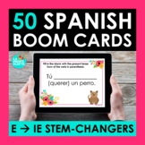 E-IE Stem Changing Verbs Spanish BOOM CARDS | Digital Task Cards