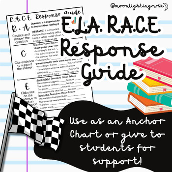 Preview of E.L.A. R.A.C.E. Response Guide/ Anchor Chart