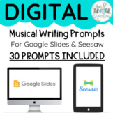 E-Learning & Hybrid Digital Writing Prompts: Music (Google