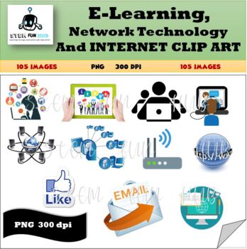 Preview of E-Learning | Network Technology | Internet - Clip Art