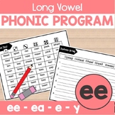 E Long Vowel Teams Activities and Worksheets: Spelling Pat