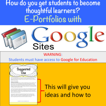 Preview of E-Portfolios with Google Sites