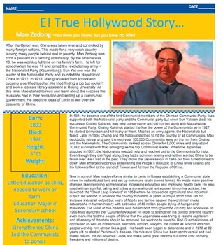 Preview of E! TRUE HOLLYWOOD STORY Mao Zedong