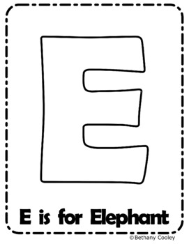 Letter E Craft, Ee is for Elephant, Elephant Craft