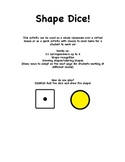 E-learning Shape Dice Game